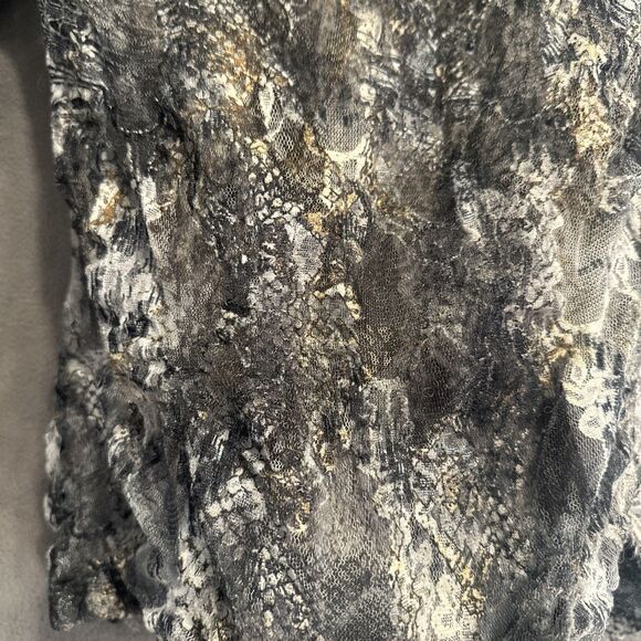 David Cline Sheer Lace Mesh Top Size Small Blue Fairy Grunge Whimsigoth Y2K - Picture 6 of 6